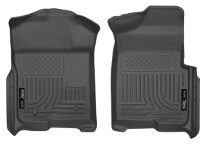 Ford F-150 Floor Liners - Front - Husky Liners - WeatherBeater - Black - `09-`12 Ford F-150 Floor Liners - Front - Husky Liners - WeatherBeater - Black - `09-`12